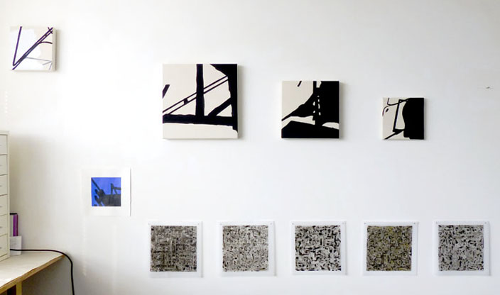 Philip Bradshaw, Installation view, Open Studio 2014